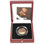 ROYAL MINT; a gold proof 50p coin celebrating the 250th anniversary of Samuel Johnson's Dictionary,