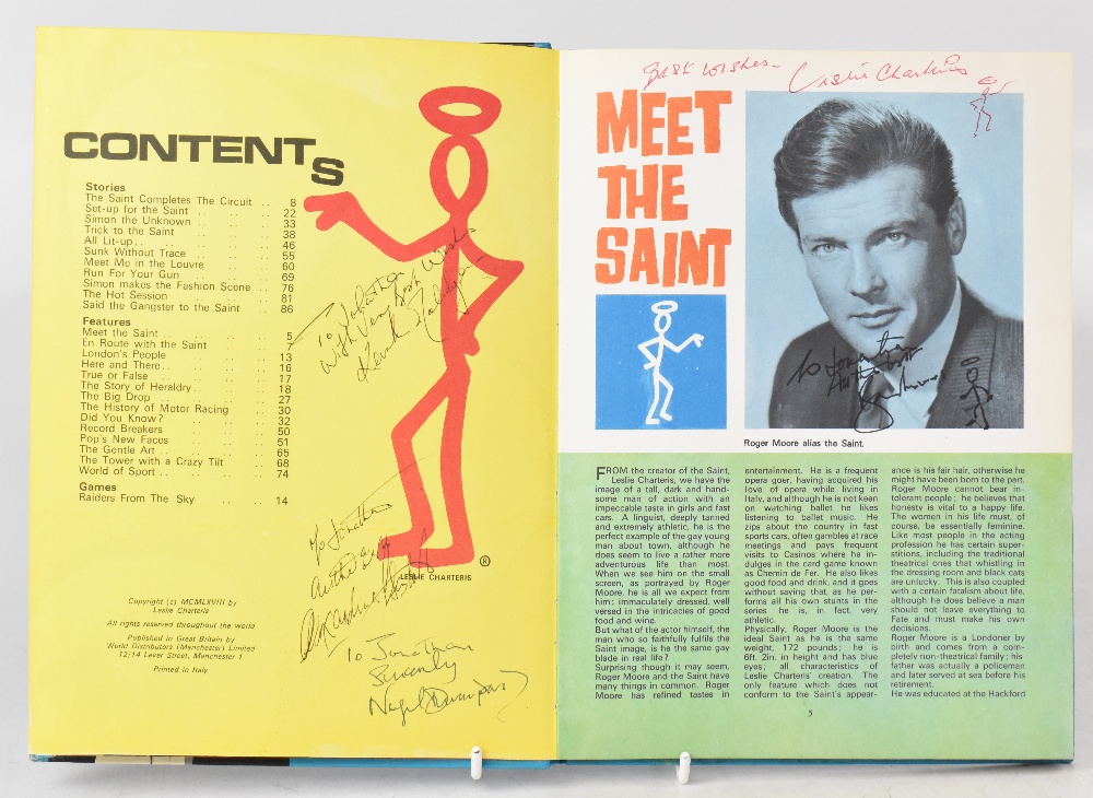 THE SAINT; an annual bearing the signatures of Roger Moore, Leslie Charteris and others, - Bild 2 aus 2