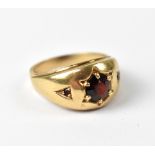 A 9ct yellow gold gentlemen's dress ring,