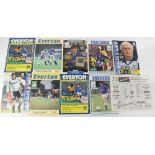 EVERTON FC; a group of programmes for home games at Goodison Park 1960s-1990s.