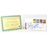 MUHAMMAD ALI; a first day cover bearing Ali's signature inscribed, 'To Ray',