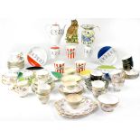 A quantity of ceramics to include a Roslyn Fine Bone China rose decorated tea service, cups,