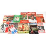 LIVERPOOL FC; a group of programmes, predominantly from the 1970s and 1980s,