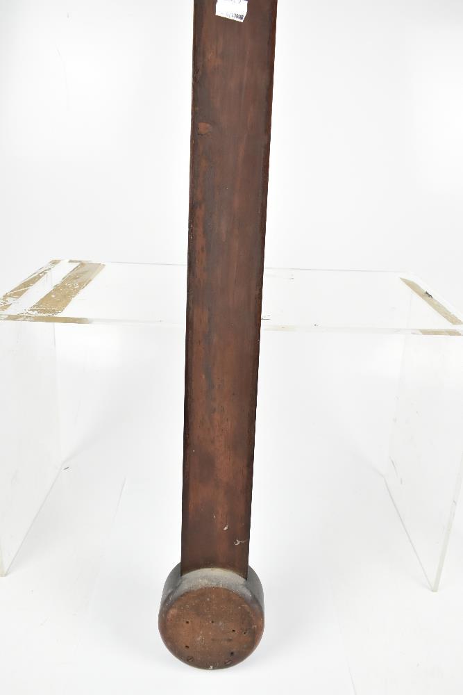 DOLLAND OF LONDON; a late George III mahogany stick barometer with silvered dial, height 101cm. - Image 6 of 6