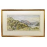 EDWARD W ROBINSON; watercolour, 'Castelli Bellinzona (Switzerland)', signed and indistinctly dated