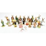 ROYAL DOULTON; a collection of 'Bunnykins' figures including 'Golfer Bunnykins', 'Caddy