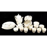 ROYAL DOULTON; a 'The Coppice' pattern forty-one piece part tea, coffee and dinner service