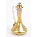 LOETZ; an iridescent papillion ewer and stopper, height 19cm.Additional InformationLight wear to the