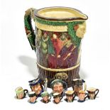 ROYAL DOULTON; a large limited edition jug ‘The Shakespeare Jug’, numbered 709/1000, height 27cm,