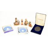 WEDGWOOD; a boxed black jasperware limited edition plaque 'In Memory of Admiral of the Fleet the