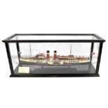 P.S. WAVERLEY; a limited edition cased model 'Paddle Steamer', 83/1000, the original built by A &