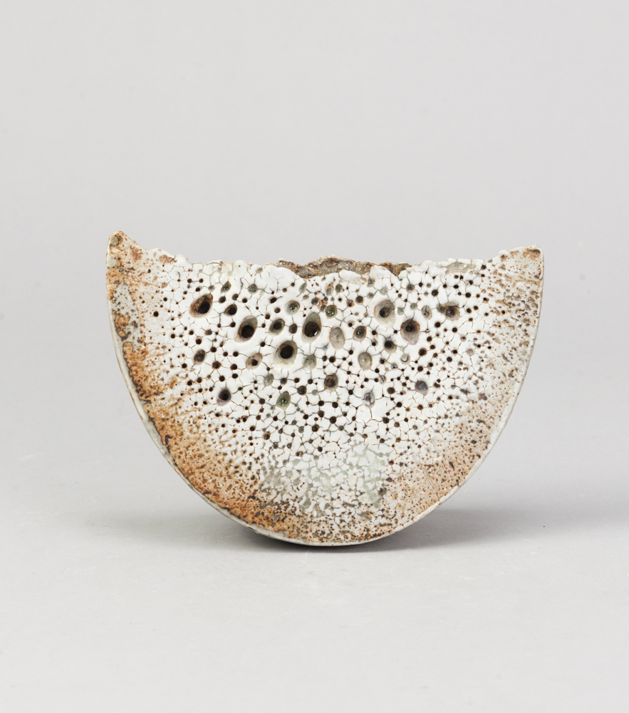 ALAN WALLWORK (1931- 2019); a stoneware wedge with impressed decoration partially picked out in - Image 2 of 3