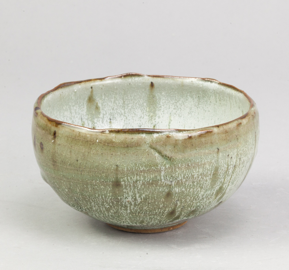 ALEX SHIMWELL (born 1980); a small stoneware bowl with irregular rim covered in dolomite glaze, - Image 2 of 3