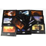 STAR WARS; a group of thirty-one promotional 'Masterworks' 2005 advertising cards, each 21 x 30cm,