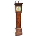 SAM LEICESTER; a 19th century mahogany longcase clock,