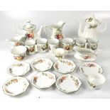 Johnson Brothers; a good quantity of floral decorated tea and table ware to include side plates,