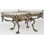 A late 19th/early 20th century silver plated tazza stand,