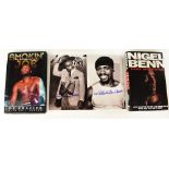 BOXING; a Nigel Benn autobiography bearing four signatures to the inner front page - Nigel Benn,