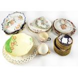 Various 19th and 20th century decorative ceramics, part tea sets, etc,