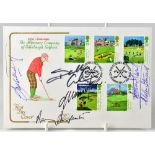 VARIOUS SPORTS; an 'Honorary Company of Edinburgh Golfers' first day cover,
