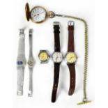 A small quantity of vintage wristwatches to include three Rotary examples,