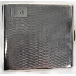 A George V hallmarked silver breast pocket cigarette case,