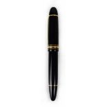 A Mont Blanc no.149 fountain pen in black with 18ct gold nib, no.