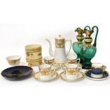 A quantity of 20th century ceramics and glassware to include an R.C.