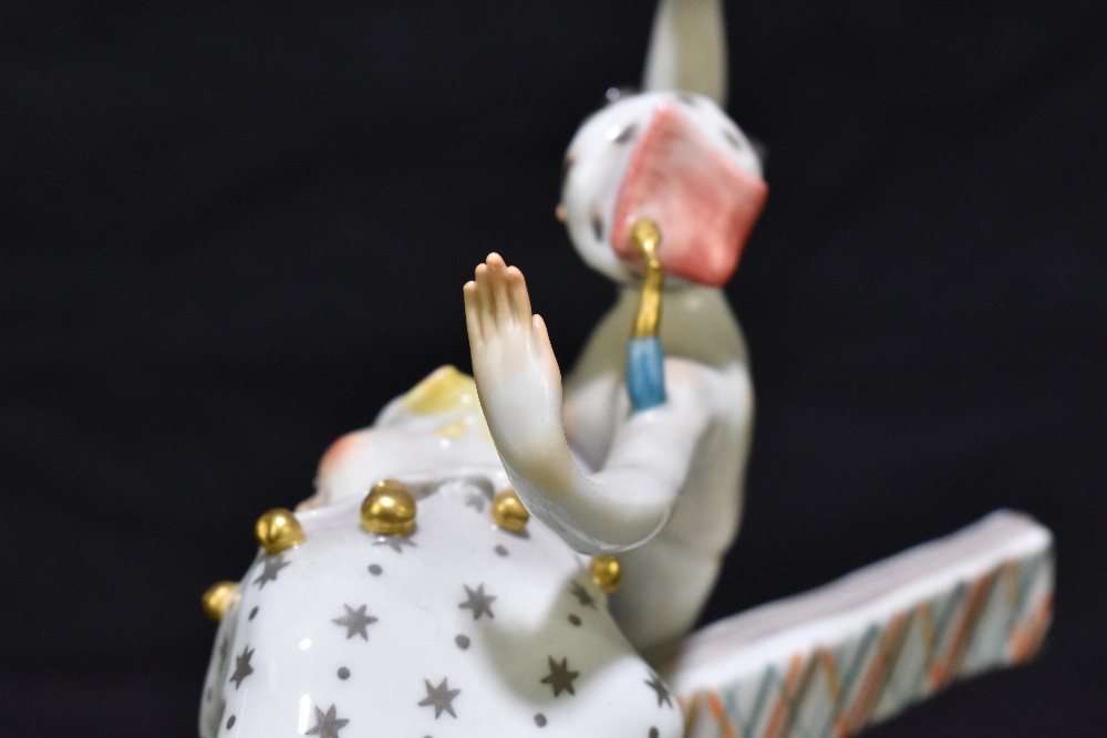 MEISSEN; an abstract figure group designed by Peter Strang, painted marks to base, impressed - Image 5 of 14