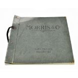 MORRIS & CO; a wallpaper design book with forty-five wallpaper pattern sheets and two border cover
