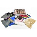 SCARVES; 22 scarves including a silk stole, cashmere scarves, pashminas, silk squares, two vintage