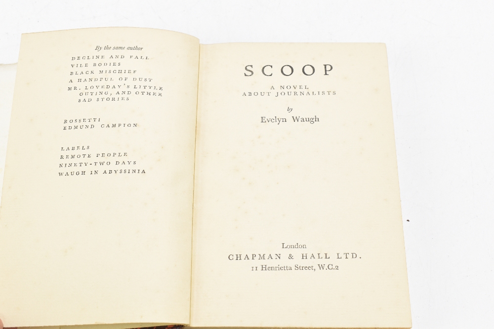 WAUGH (E); SCOOP, first edition, with raised 8 to the publication date, and ‘a’ rather than ‘as’ - Image 5 of 7