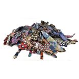 Eighty 100% silk ties including Paco Rabanne, Pierre Cardin, Harrods, Jaeger, PINK, Woods & Grey and