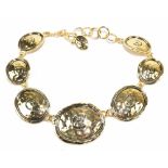 ELIZABETH TAYLOR FOR AVON; a signature Gold Coast collection 1993 vintage gold tone necklace
