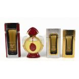 CARTIER; a ‘Panthere de Cartier’ 100ml display perfume bottle/factice, two ‘Must de Cartier’ display