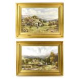 ROBERT JOHN HAMMOND (act. 1879-1911); a pair of oils on canvas, depicting rural scenes, each signed,