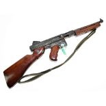 A deactivated Thompson .45 ACP sub machine gun, No 576467, with certificate numbered 164568 and