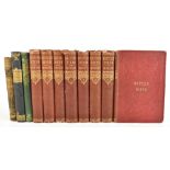 MORRIS, REV. F; A HISTORY OF BRITISH BIRDS, eight volumes, with hand coloured plates, red cloths
