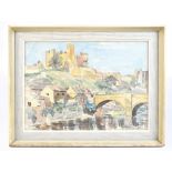 UNATTRIBUTED; watercolour, Richmond castle, indistinctly signed and inscribed, 26.5 x 37cm, framed