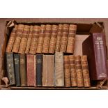 DICKENS (C), THE WORKS OF, 15vols, 3/4 leather with cloth boards, London, Chapman and Hall; with 8