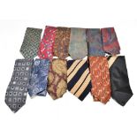 LIBERTY OF LONDON; six 100% silk Paisley pattern ties, and six other 100% silk ties including