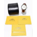 BREITLING; a gentleman's stainless steel Transocean wristwatch, the circular dial set with date