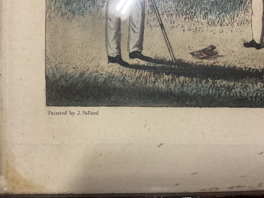 J POLLARD; a pair of 19th century hand tinted prints, 'Fly Fishing' and 'Bottom Fishing', each in - Bild 11 aus 12