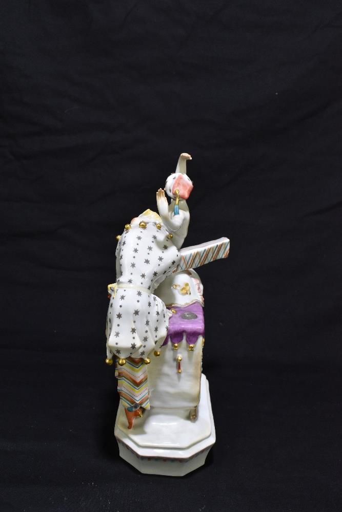 MEISSEN; an abstract figure group designed by Peter Strang, painted marks to base, impressed - Image 4 of 14