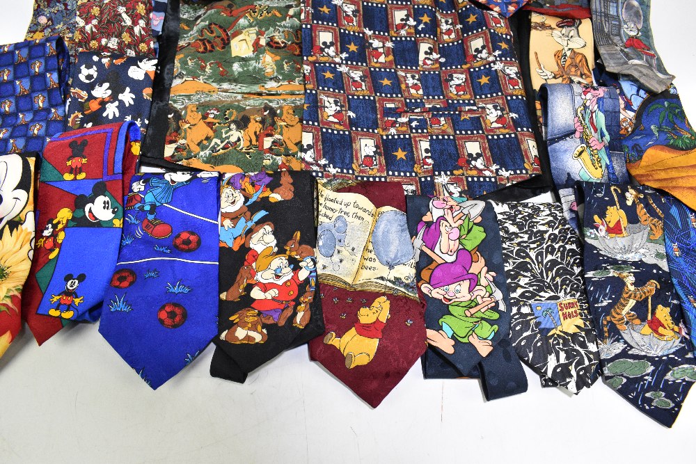 DISNEY; two 100% silk waistcoats depicting 'The Jungle Book' and Mickey Mouse, and twenty-two 100% - Bild 3 aus 5