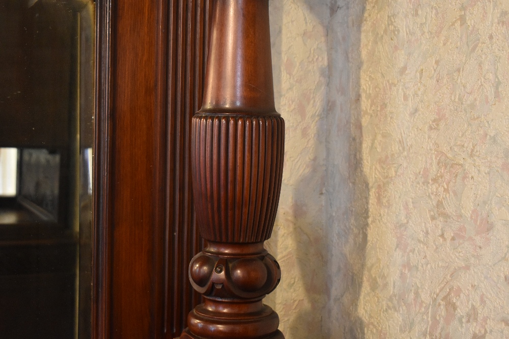 A Victorian carved walnut mirror back sideboard, with dentil cornice above two fluted and carved - Image 7 of 7