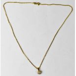 An 18ct yellow gold link chain necklace, stamped 750,