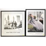 AFTER NORMAN PARKINSON; two signed prints of iconic Norman Parkinson photographs,