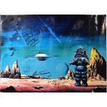 FORBIDDEN PLANET; a coloured print for the film,