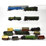 A small collection of OO gauge locomotives and rolling stock to include Princess Elizabeth engine